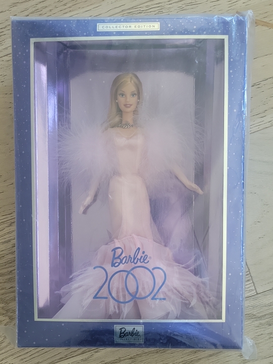 Barbie Other - Barbie Pale Pink Feathered Evening Gown Collector Doll